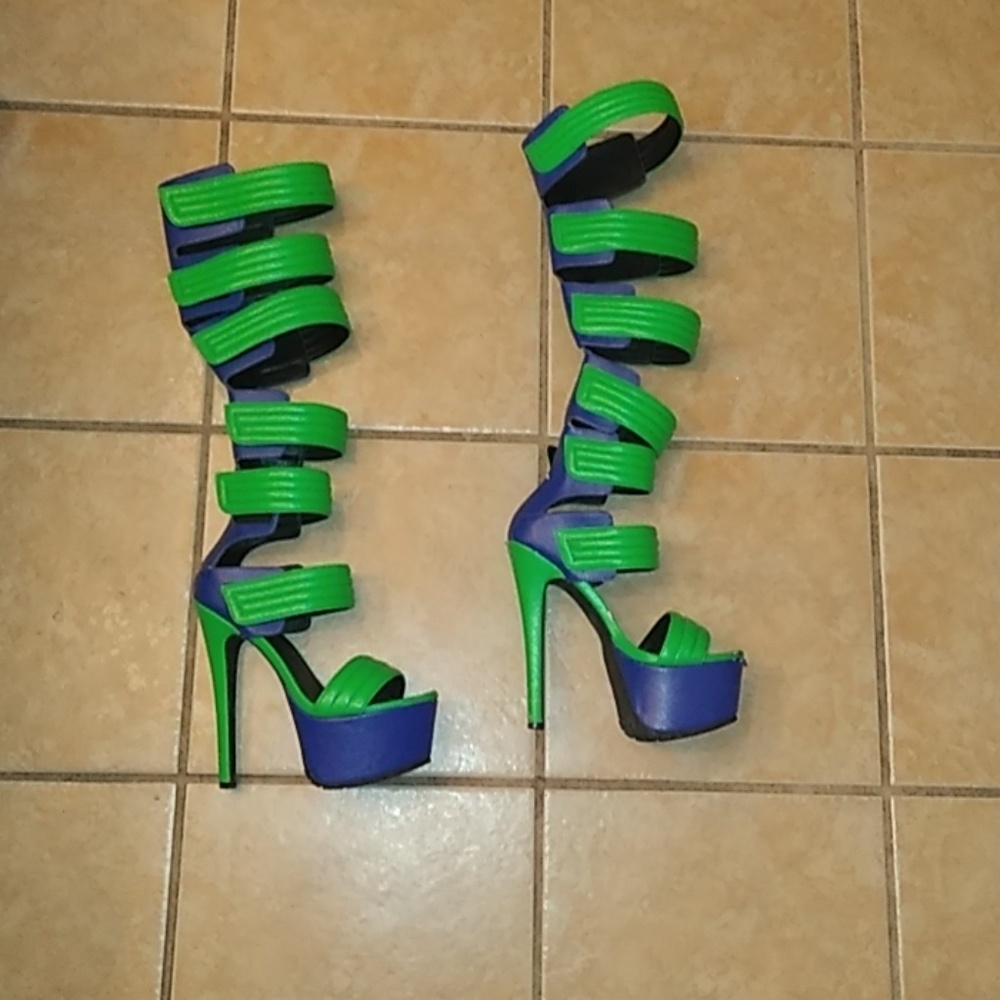 Halloween Privledged Gladiator Platform Heels